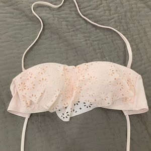 Blush Pink Lace Ruffle Bikini